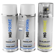 Autolack 2K Spraydosen Set für DAF DAF9628 Bemo Leasing Blauw Metallic