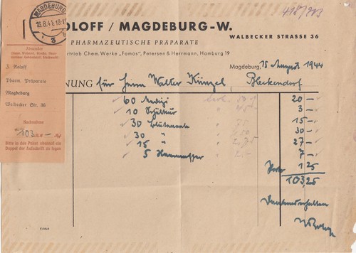 Magdeburg rechnung 1944 - 1944,, j