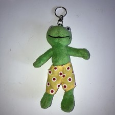 Frosch Stofftier 13cm Werbefigur Plüsch Reiniger Werner Mertz Werbung Anhänger
