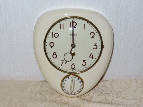 Vintage keramik wand uhr - vintage,