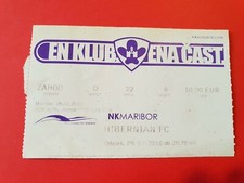 Used Ticket UEFA CL Cup 2010/11 NK Maribor vs Hibernian Edinburgh
