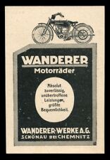 Alte Werbung Reklame 1914 WANDERER Motorräder Wanderer-Werke Schönau b. Chemnitz