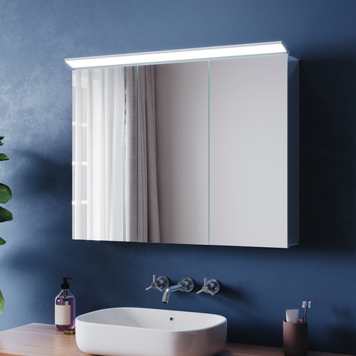 Spiegelschrank 80x60 mit led - 80x60,