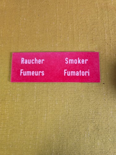 Altes rotes raucher - rotes, raucher-schild