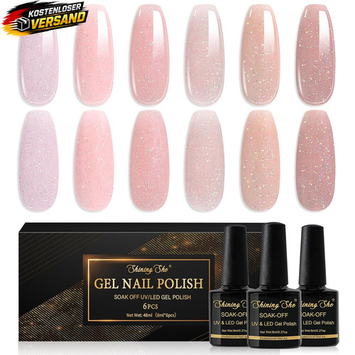 Nagellack set farben - uv,