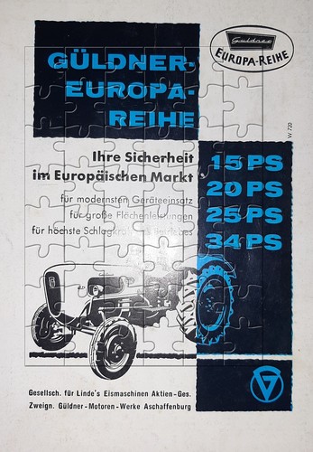 Werbeanzeige 1960 güldner - werbeanzeige,