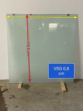 Glasscheibe, Scheibe,  Sicherheitsglas VSG, hellmatt, Milchglas 1