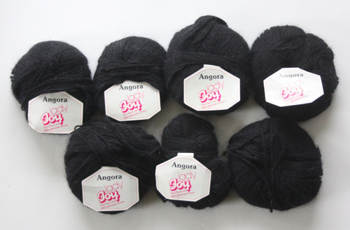Angora wolle schwarz - wolle,,