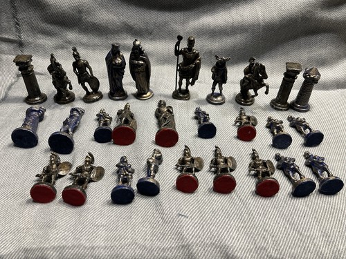 Zinn schachfiguren römer - schachfiguren,