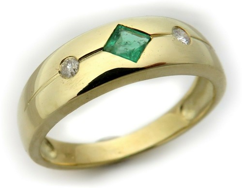 Ladies ring emerald with - ladies',