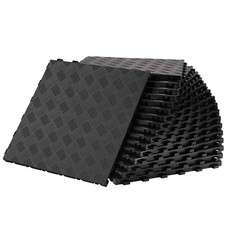 Garagenboden Fliesen 25 Stück ineinandergreifend utschfest Bodenmatte 40x40cm