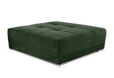 XXL-Hocker 120x120 cm für Big-Sofa Federkern Polstersitz Cord in Grün