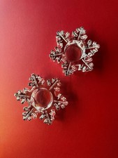 PartyLite Teelichthalter Snowflake P9462 Glas OVP NEU Kerzenhalter Weihnachten