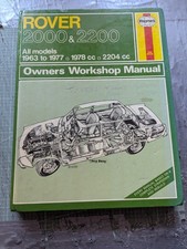 Rover P6 2000 & 2200 (1963-1977) Haynes Owners Werkstatthandbuch