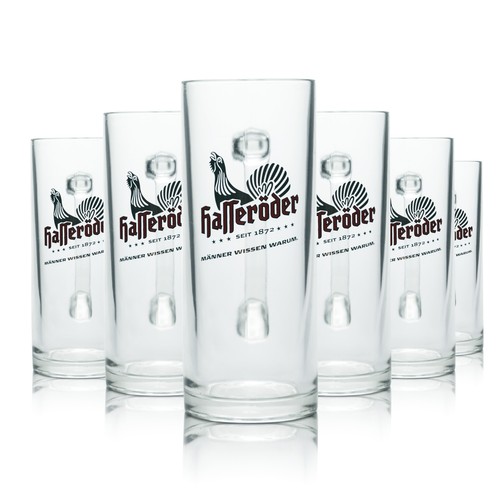 Hasseröder glas 5l bier - 6x,