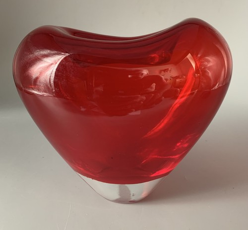 Muranoglas vase herzvase - muranoglas,