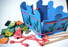 Holzspielzeug: Angelspiel mit