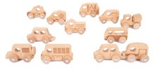 Naturholz autos 10er set - naturholz-autos, 10er-set