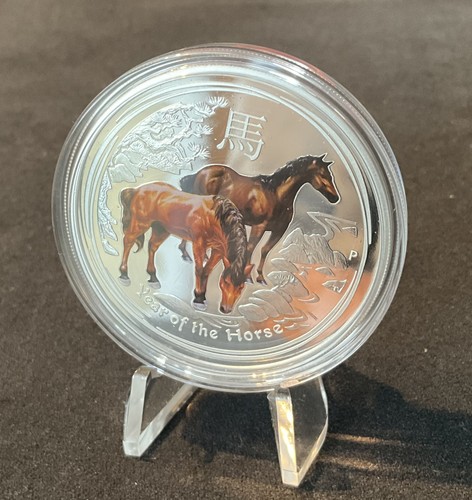 Silber münze lunar pferd - 2,