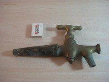 Antiker Messing Zapfhahn für Bierfass / Brauerei aus Sammlung