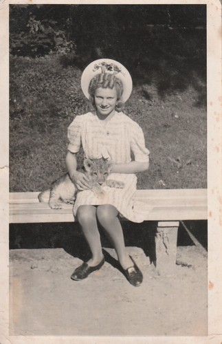 Foto hübsches mädchen mit - ak,