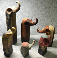 6 - er Set Deko-Elefanten,  n