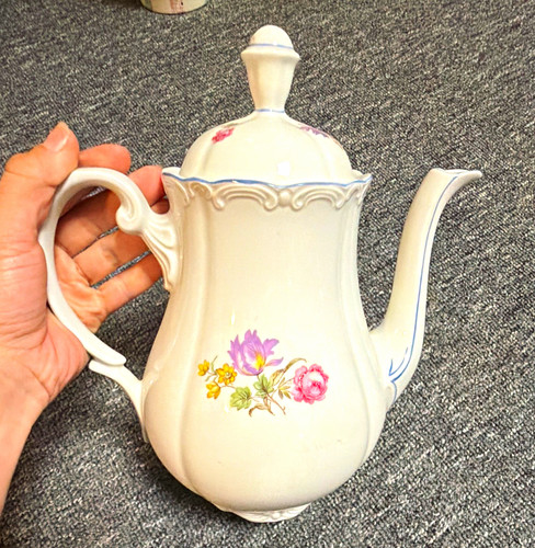 Porzellan kaffeekanne weiß - porzellan,