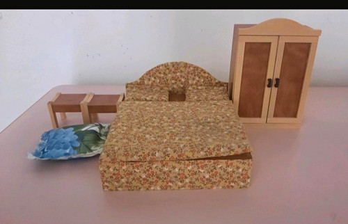 Puppenhaus schlafzimmer set - puppenhaus, schlafzimmer-set