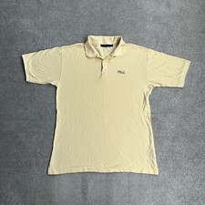 FILA Herren Poloshirt Extra Large Polohemd Polo Shirt Logo Classic 21902 Gelb