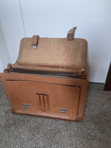 Aktentasche leder braun - leder,