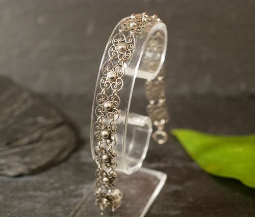 Filigranes 835 silber armband - ,