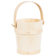 Holz Eimer Neu Ø 13,5 cm Butterfaß 1 Liter Saunaeimer Spielzeugeimer Pflanztopf 