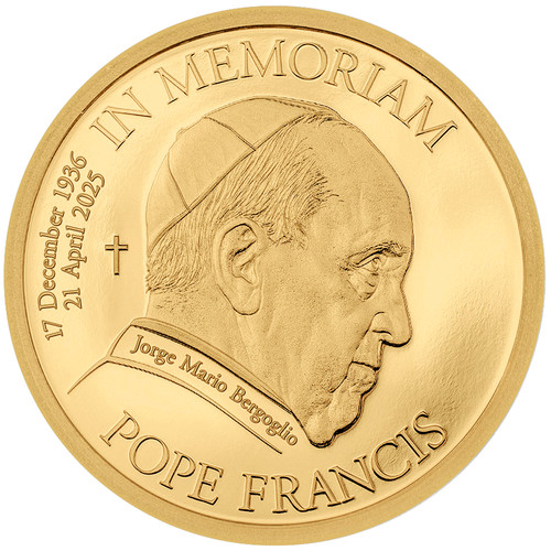 Goldmünze papst franziskus - papst, in
