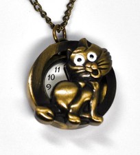 Katze Katzen Kette Uhr