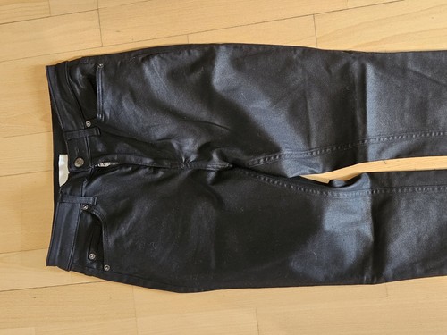 Glanzhose jeansstil - glanzhose,