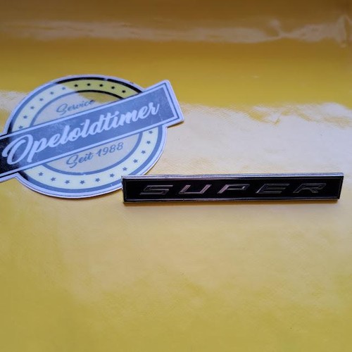 Emblem schriftzug super opel - super,