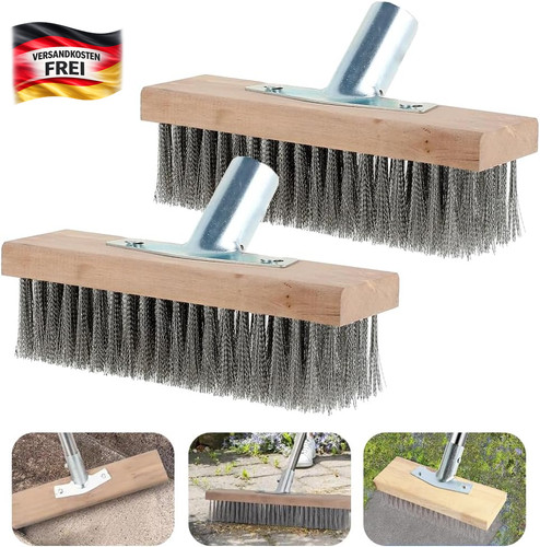 Drahtbesen 2er set edelstahl - set,