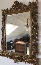 Antiker Barock Facettenschliff- Prunk Spiegel-Italien.