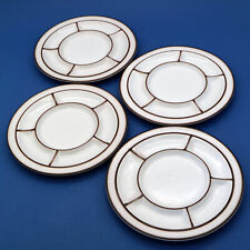 Thomas Rosenthal Scandic Shadow Set 4x Fondueteller Teller cremeweiß ø 25,3 cm