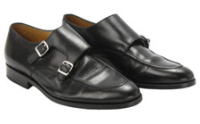 SUITSUPPLY FW1005 Formelle Schuhe Herren EU 41 / UK 7 Doppel-Monk-Strap Leder