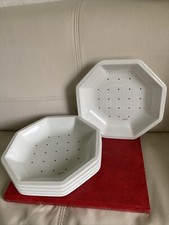 5x Teller Tiffany , Tiffani Boutique Italy Keramik , 22x22x4 cm