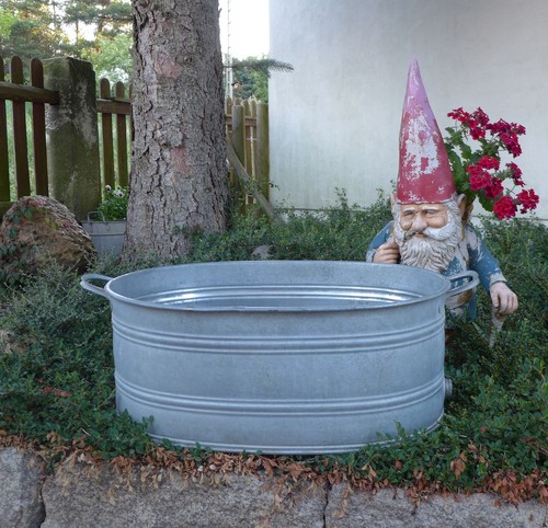Alte zinkwanne vintage - zinkwanne,
