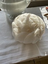 Alter Hut Damen Kappe 1950 40er 50er weiß Blüte  Hochzeit Nostalgie Requisite