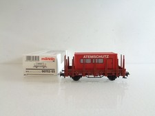 Märklin H0 00752-03 Niederbordwagen mit Atemschutz Container in OVP BH537