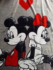 Disney's Mickey & Minnie kuschelweiche Decke, 125x195 cm,  Kuscheldecke