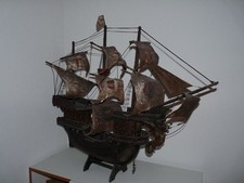 altes Holz Segelschiff Schiffsmodell 1930 Von Bildahuer In Nürnberg 85x70cm
