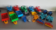 Lego Duplo Traktor Trecker Mähdrescher Walze Pflug Anhänger für Bauernhof