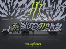 PETERBILT King Hauler - Racing Team  - MONSTER HONIGAN - Fine Works 64 1:64