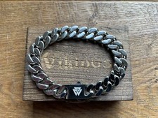 Edelstahl Herren Armband Panzerarmband Geschenk Box Armkette XL Vikings