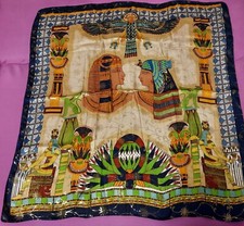 Neu Damen Tuch 100% Seide Halstuch Kopftuch Schultertuch Gr. 88 cm x 88 cm, Bunt